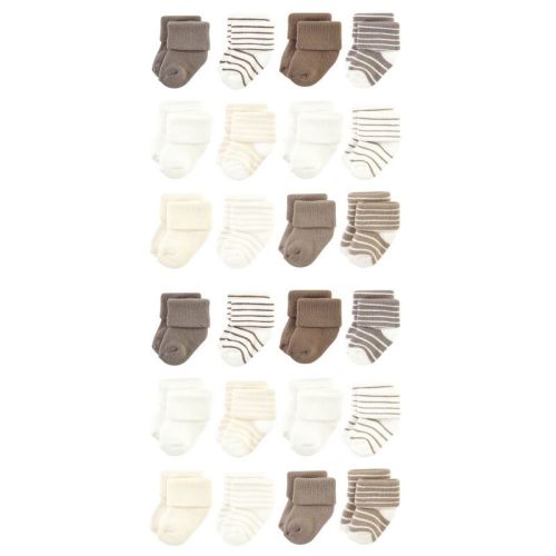 Hudson Baby Cotton Rich Baby Terry Socks 24-Pack, Sheep, 0-6 Months