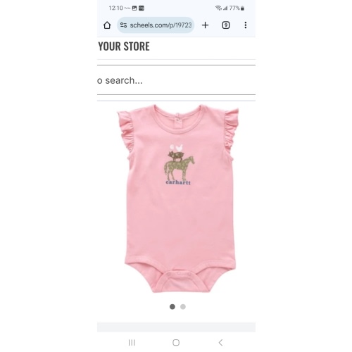Baby Girls' Carhartt Animal Stack Onesie | SCHEELS.com