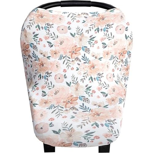 Copper Pearl Nursing Cover – Multi-Use Cover for Baby Girl or Boy, Car Seat Cover, Stroller Cover & Breast Feeding Cover Up for Women, Autumn