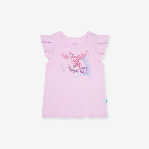 Disney Cheshire Grin Ruffled Graphic Tee