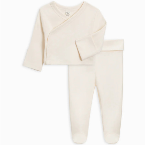 2 Piece Kimono Wrap Top and Pant Set | Colored Organics