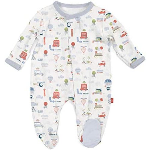 Magnetic Me Footie Pajamas Soft Modal Baby Sleepwear with Quick Magnetic Fastener | Boys and Girls Sleeper Preemie-24 Months