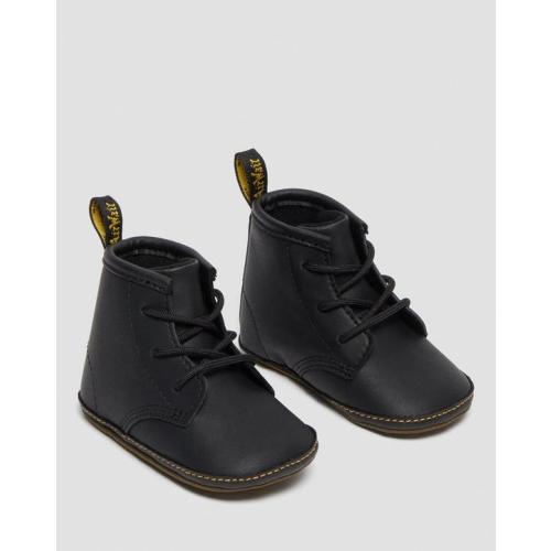Newborn 1460 Auburn Leather Booties in Black | Dr. Martens