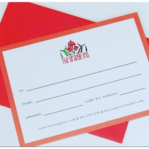 The Orange Iris Gift Card