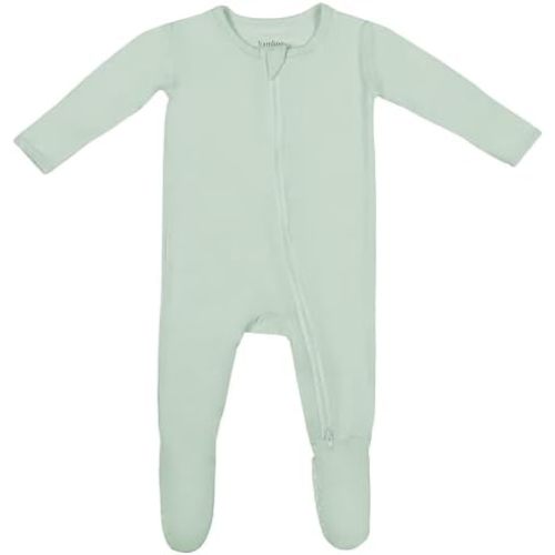 Soft Baby Bamboo Viscose Footie Pajamas, Zipper Closure, 0-24 Months