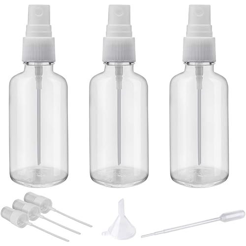 2oz Clear Glass Spray Bottles - Set of 3