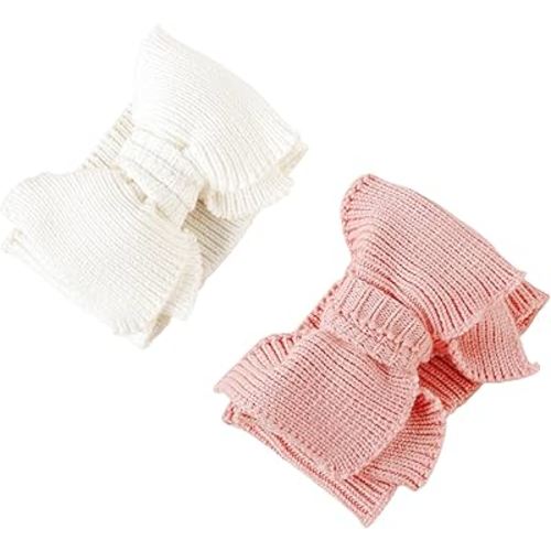 Baby Girl Topknot Headband for Baby Oversized Baby Bow Head Wrap Warm Knitted Hair Band for Toddler Kids