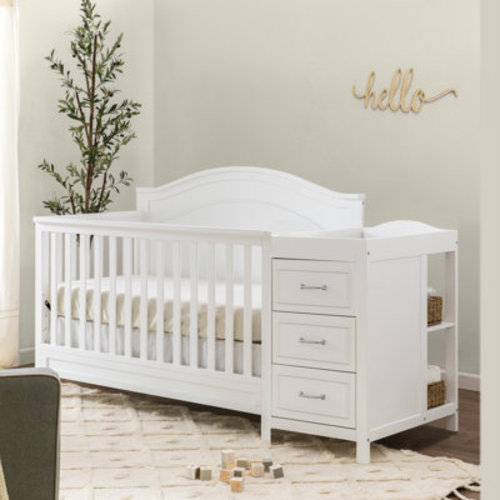 DaVinci Charlie 4-in-1 Convertible Crib and Changer with Storage | Wayfair