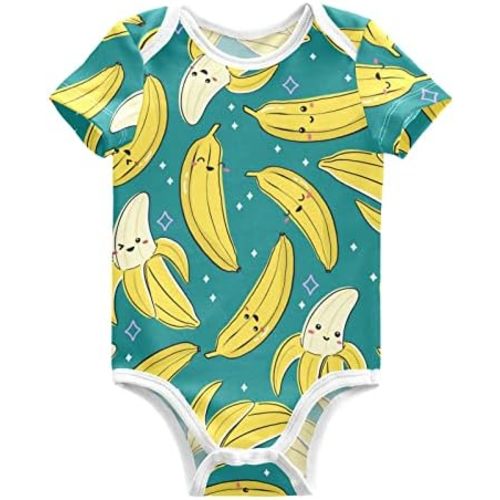 vvfelixl Baby Bodysuits Short Sleeve Cotton Baby Clothes For Boys Funny Baby Suits For Girls 0-24 Months