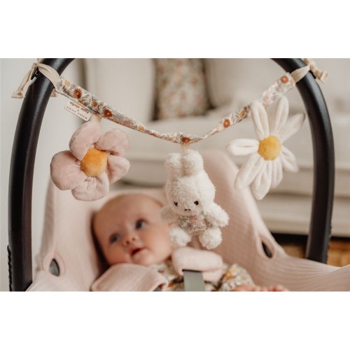Miffy stroller toy chain Vintage Little Flowers | Little Dutch | TOC TOC Kids Store