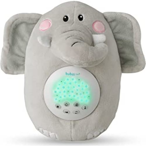 Baby Soother Cry Activated Toys Elephant White Noise Sound Machine, Toddler Sleep Aid Night Light, Unique Baby Girl Gifts & Baby Boy Gifts, Baby Shower Gifts, Portable, New Baby Gift, Gender Neutral