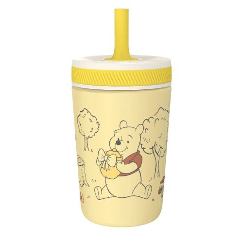 Zak Designs 12oz Winnie The Pooh Stainless Steel Tumbler