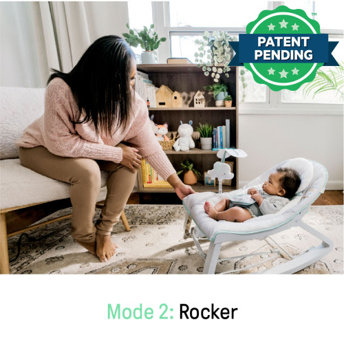 Ingenuity Keep Cozy 3-in-1 Grow with Me Baby Bouncer, Rocker & Toddler Seat” - Weaver