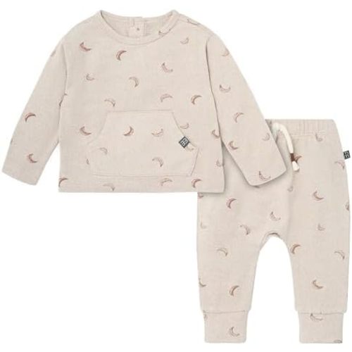 Modern Moments by Gerber Baby Boys' Hacci Pants Set With Kanga Pocket