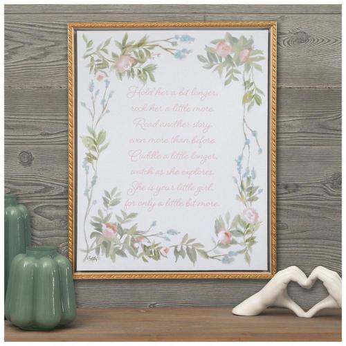 Hold Her A Bit Longer Canvas Wall Decor