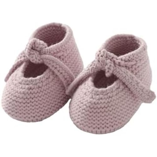 DovFanny Newborn Baby Booties Soft Knit First Walking Shoes Gift for Infant Boy Girl - Breathable Baby Shoes