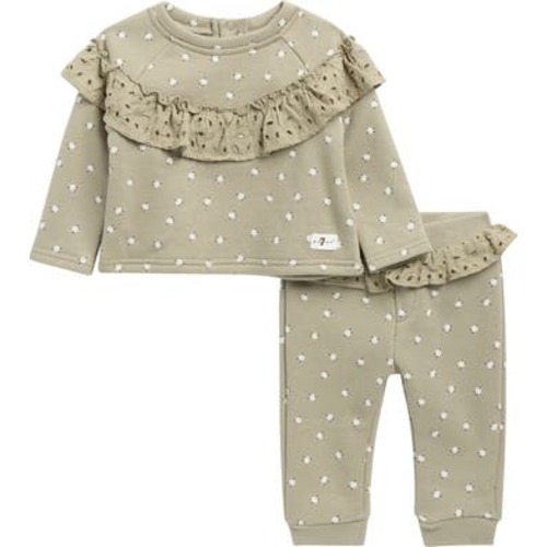 7 For All Mankind Ruffle Yoke 2-Piece Joggers Set | Nordstromrack