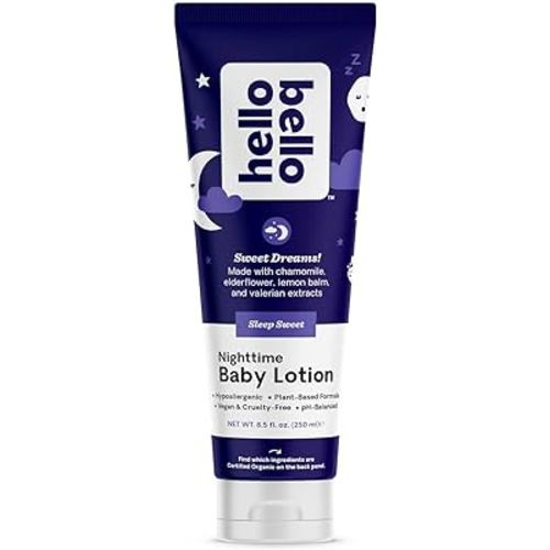 Hello Bello Premium Baby Lotion I Vegan and Cruelty Free Moisturizing, Non-Greasy Lotion for Babies and Kids I Sleep Sweet Scent I 8.5 FL Oz (Pack of 1)