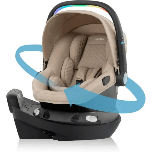 Evenflo Revolve180 LiteMax NXT Rotational Infant Car Seat with SensorySoothe (Topaz)