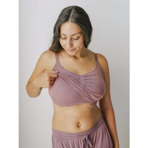 Sublime® Bamboo Hands-Free Pumping Lounge & Sleep Bra | Twilight - Kindred Bravely