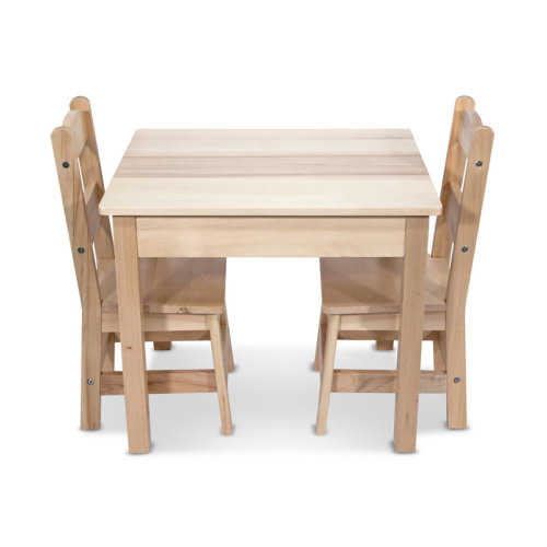 Melissa & Doug Kids 3 Piece Play Table and Chairs Set & Reviews | Wayfair