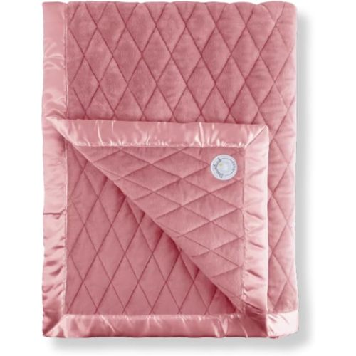 Dreamland Baby 4lb Weighted Blanket for Kids. Breathable Dual Fabrics with Minky Cooling Side & Cozy Microfleece on Reverse. Ages 3+ and/or 30+ lbs (Dusty Rose)