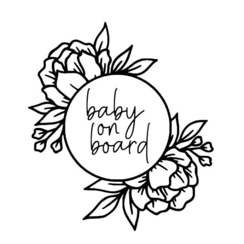 Baby on Board Decal Sticker for Your Car Truck Suv Van Window