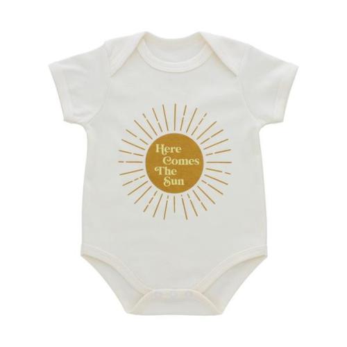 Here Comes the Sun Cotton Baby Onesie