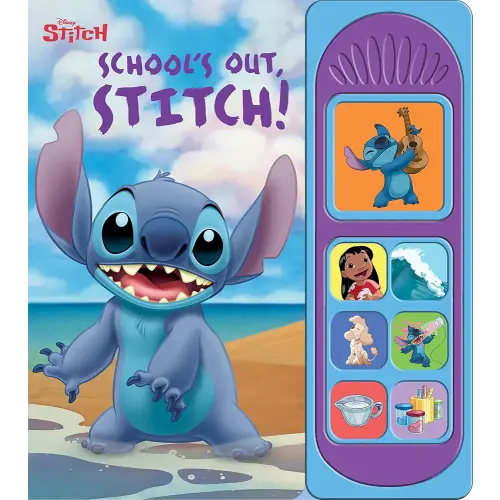 Disney Stitch - School’s Out, Stitch! Sound Book - PI Kids