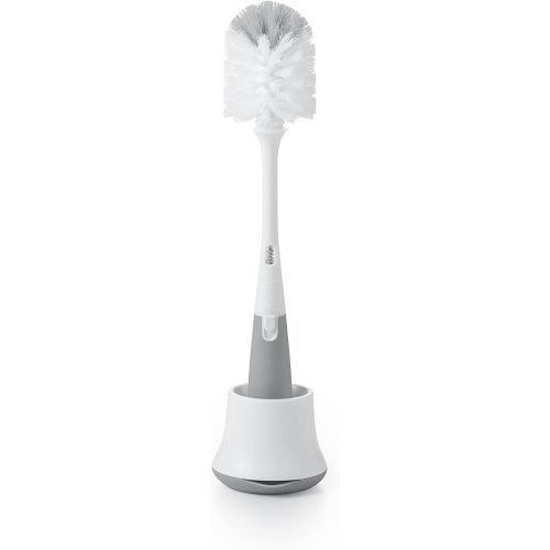 OXO Tot Bottle Brush with Nipple Cleaner and Stand - Gray