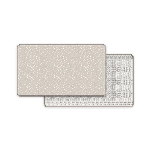 Skip Hop Baby Play Mat, Reversible Foam Floor Mat, 86" x 52", Boho Beige