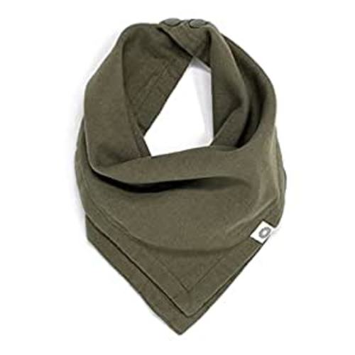 Amazon.com: Kishu Baby Indi - Premium GOTS Certified Organic Bandana Scarf Bib (Dark Olive) : Baby