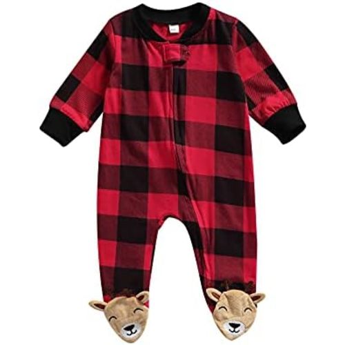 Kuriozud Newborn Baby Girl Boy Footie Romper One Piece Jumpsuit Sleeper Infant Clothes