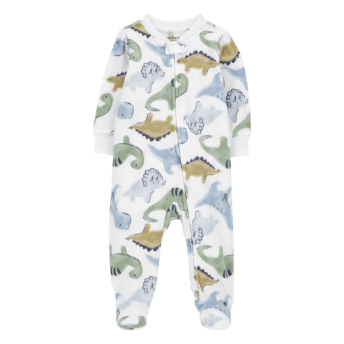 Baby Dinosaur Fleece Zip-Up Footie Sleep & Play Pajamas - Carter's | Carter's