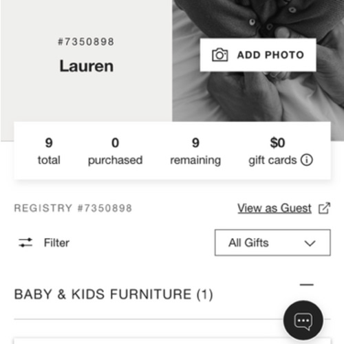 Welcome to Your Gift Registry | Crate & Kids