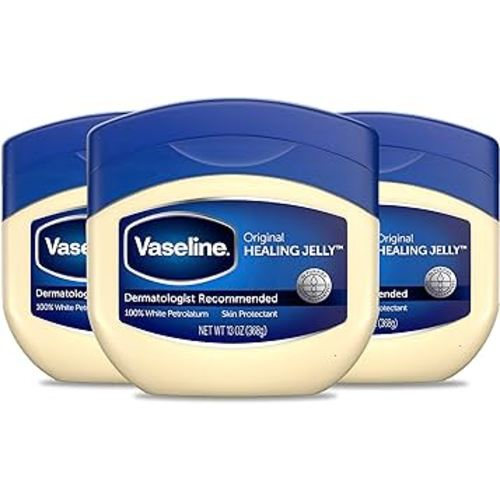 Vaseline Petroleum Jelly Original Provides Dry Skin Relief And Protects Minor Cuts Dermatologist Recommended And Locks In Moisture, 13 Ounce (Pack of 3)