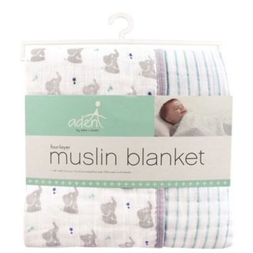 aden® by aden + anais® Elephant Muslin Dream Blanket - MULTI - 44" X 44"
