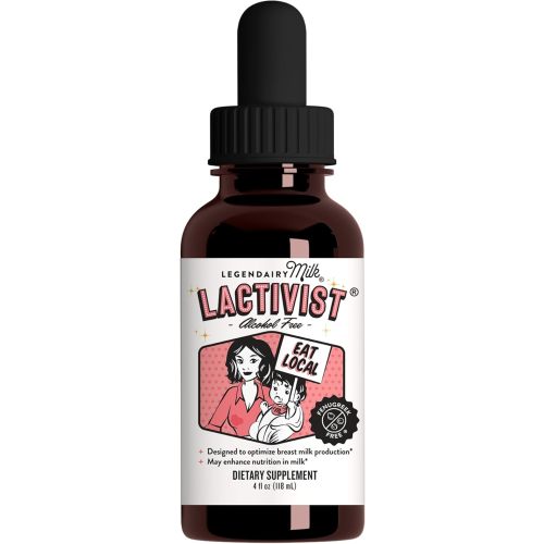 Legendairy Milk Lactivist Drops, Breastfeeding Supplement to Increase Breast Milk Supply, Organic Torbangun for Lactation, Made in USA, Alcohol Free, 4 Fl Oz