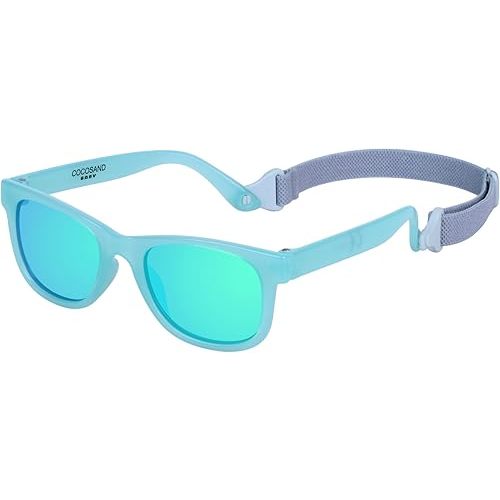 COCOSAND Flexible Baby Sunglasses with Strap Polarized UV Protection for Toddler Infant Newborn Boy Girl Age 0-24 Months