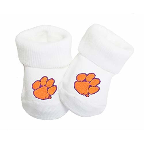 Future Tailgater Clemson University Tigers Baby Toe Bootie Socks: Baby Bootie, 0-9 months
