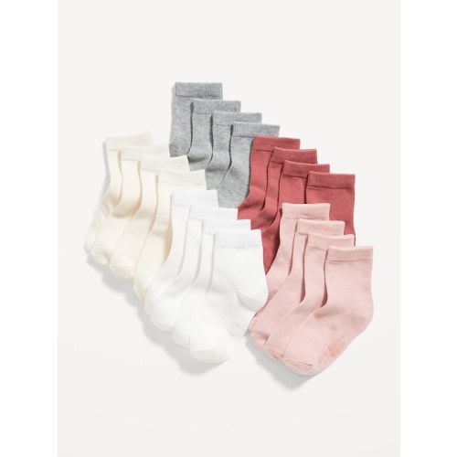 Unisex Crew Socks 10-Pack for Toddler & Baby