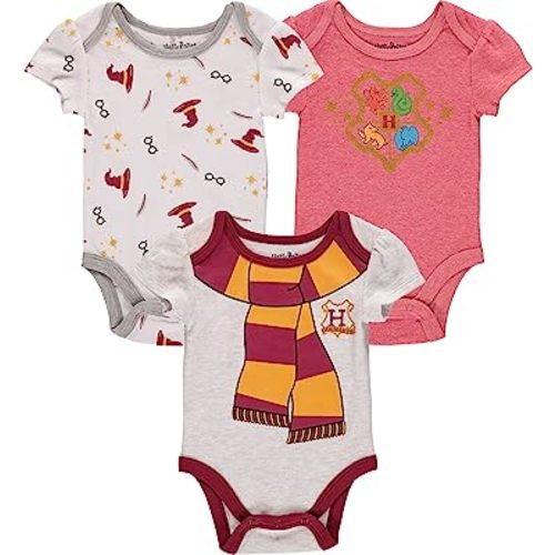 Harry Potter Baby Girls Bodysuit 5-Pack Baby Clothes Baby Gifts - Baby Bodysuit Multipack