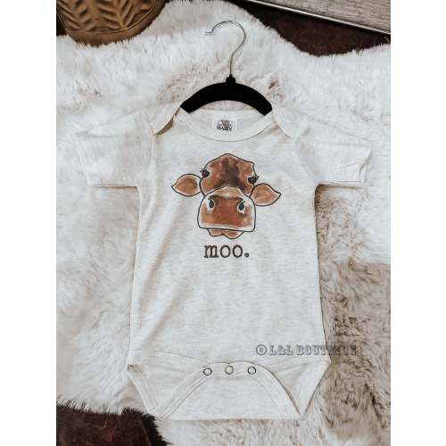 Moo Onesie Short Sleeve