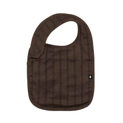 Bamboo Muslin Bib in Espresso
