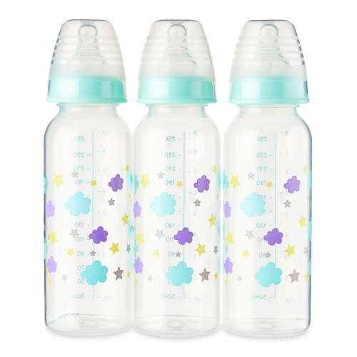 Parent's Choice Bottle, 3 Pack, 9 Fl oz, Newborns, Unisex, Cloud Print