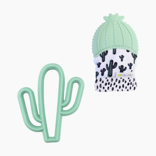 Itzy Ritzy Silicone Teether & Mitt Bundle - Cactus