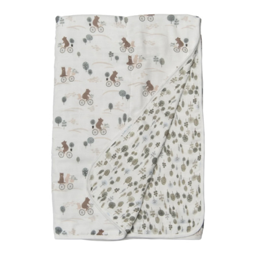 Muslin Quilt - Bears on Bikes