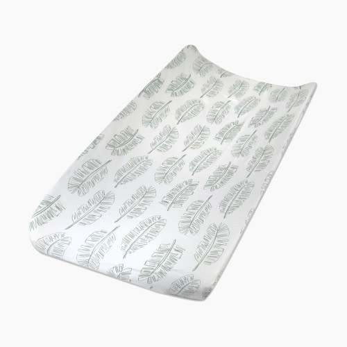 Honest Baby Clothing Organic Cotton Changing Pad Cover - Jumbo Leaf Sage