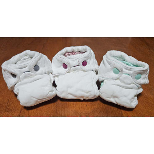 Gently Used Thirsties Naturals Newborn Fitteds (3 Pack)