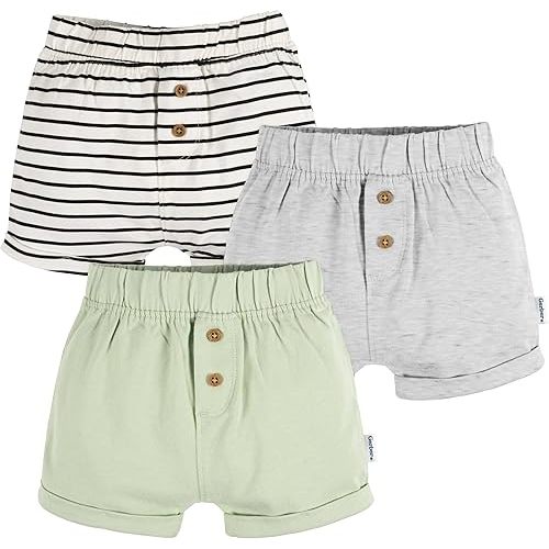 Gerber Baby Boys' 3-Pack Knit Shorts